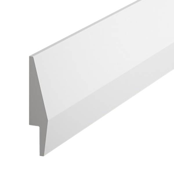 PROVISTON | Sockelleiste "NE016P" | 23 x 100 x 2000 mm | Satin Weiß | Fußleiste | Mit Kabelkanal PROVISTON | Sockelleiste "NE016P" | 23 x 100 x 2000 mm | Satin Weiß | Fußleiste | Mit Kabelkanal