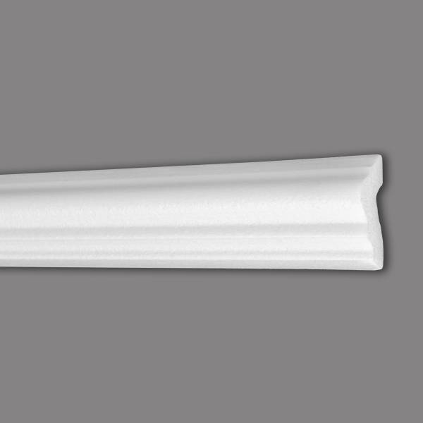 Wiesemann Zierleiste Ibiza 54 Polystyrol 23 x 50 x 2000 mm Wandleiste Weiß Wiesemann Zierleiste Ibiza 54 Polystyrol 23 x 50 x 2000 mm Wandleiste Weiß