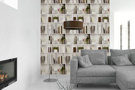3D Tapete Bücherregal kaufen