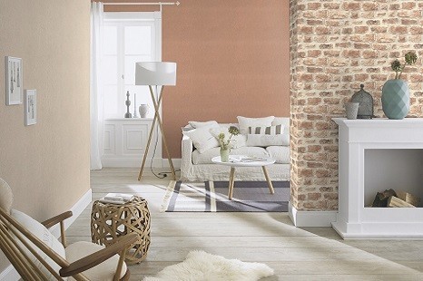 einfarbige creme tapeten inspiration